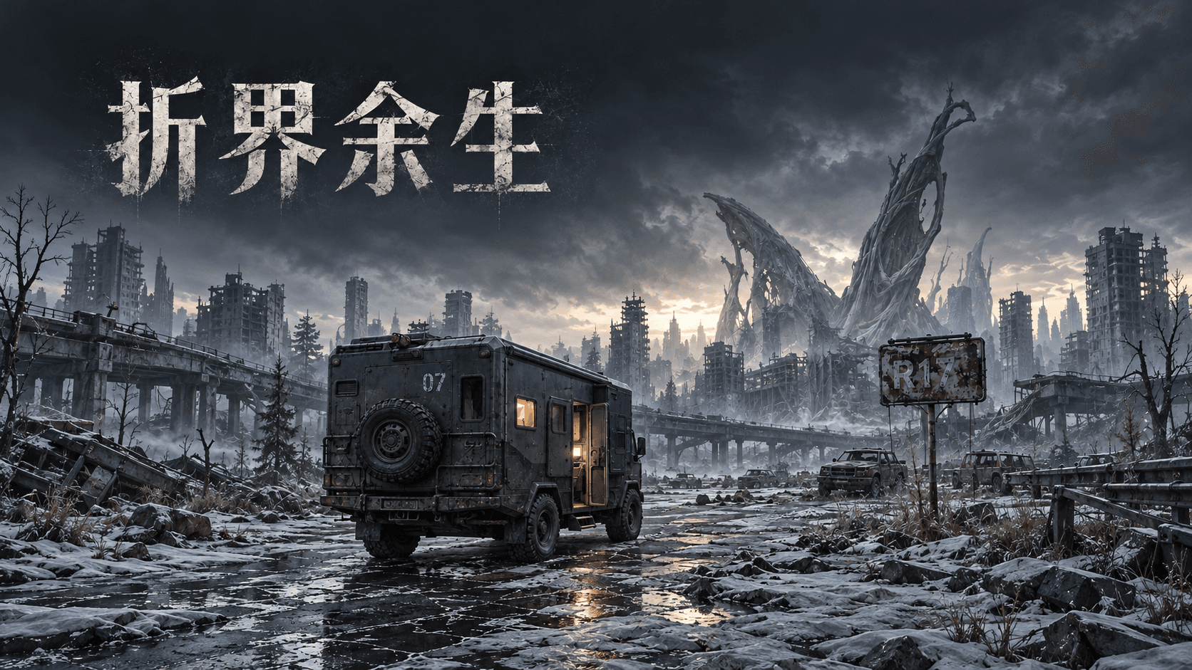 折界余生游戏封面：07号房车与R17废墟道路
